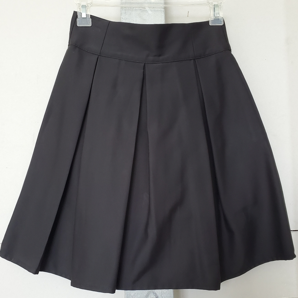 Black flaired skirt